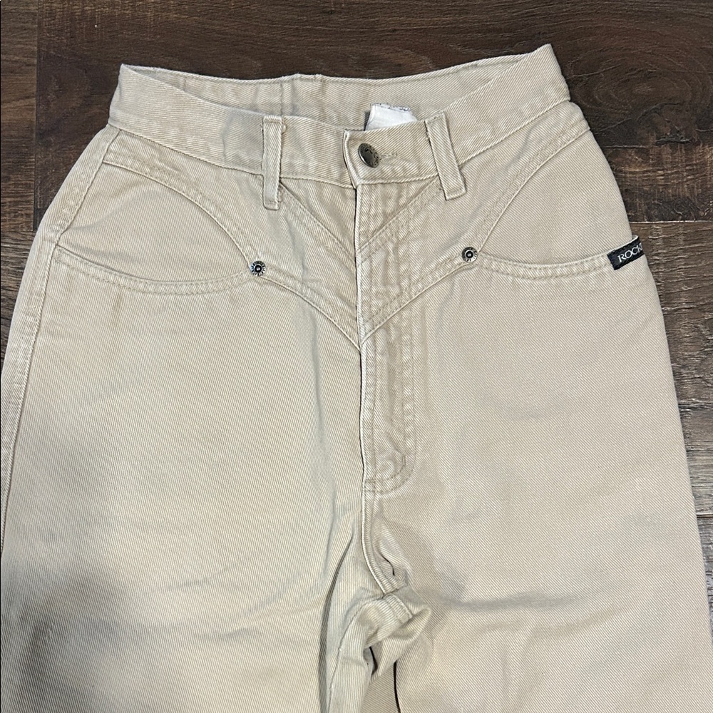 Rockies Beige High Rise Women Jeans